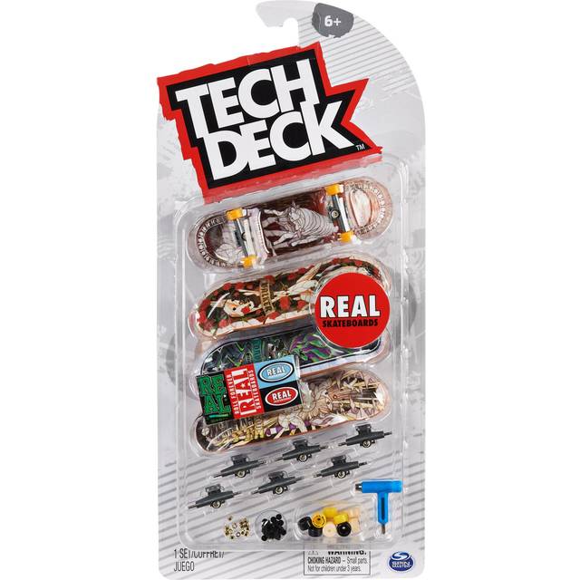 TECH DECK  Ultra DLX Fingerboard 4-Pack  Real Skateboards  Collectible and Customizable Mini Skateboards  Kids Toys for Ages 6 and up