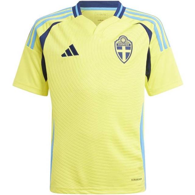 adidas Sweden 2024 Home Jersey - Youth / - Yellow - 9 - 10 Years