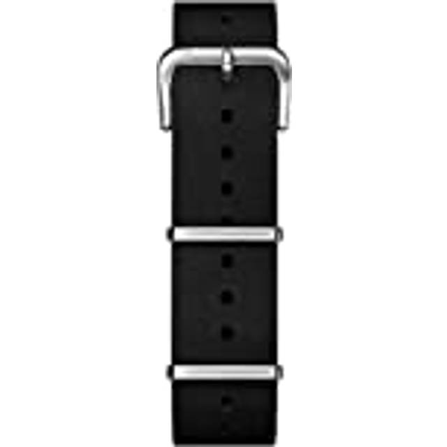 Oxygen Unisex stiftspänne läder svart 20 cm EX-NL-BL – 20-STR, svart, Band