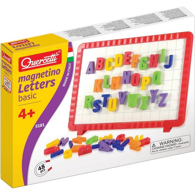 Quercetti Magnetino Basic Letters - Multi - 27 x 5 x 37.5cm