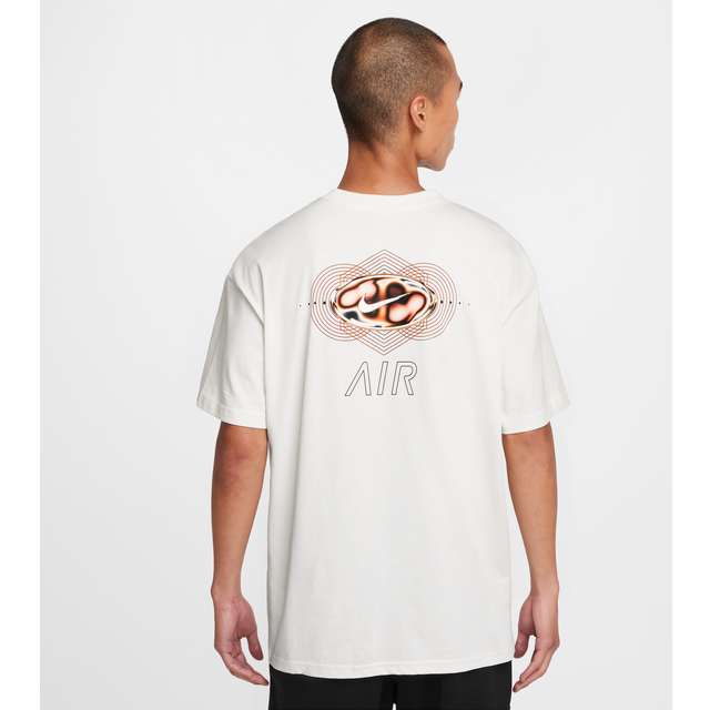 Nike – Air – Ljusgrå t-shirt med tryck-Grå/a