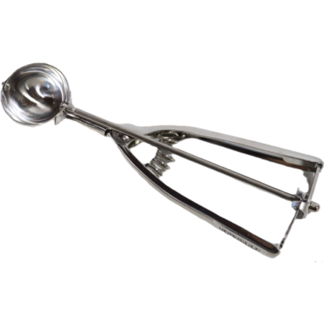 Fox Run Ice Cream/Cookie Dough Scoop  1-7/8-Inch  Metallic
