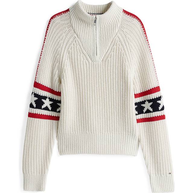 Slim Half-Zip Jumper With Cashmere - MULTI - XXL