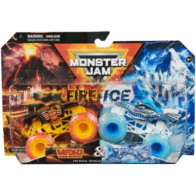 Monster JAM Truck Walmart Exclusive FIRE & ICE MAX-D & Dragon