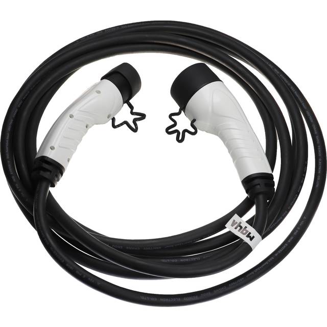 Vhbw - Charging Cable Type 2-Type 2 compatible with Peugeot e-2008, 508 sw Hybrid Electric Car - Connector Cable, 3-Phase, 16 a, 11 kW, 7 m