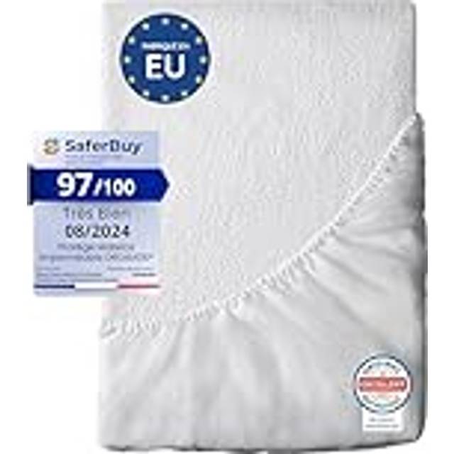 Dreamzie Madrassöverdrag - För Madrass 160 x 200 cm - 100% vattentätt Premium Oeko-TEX® Hypoallergenic Sheet - Optimalt skydd mot dammkvalster och bakterier - Andningsbart och anti-mögel överdrag