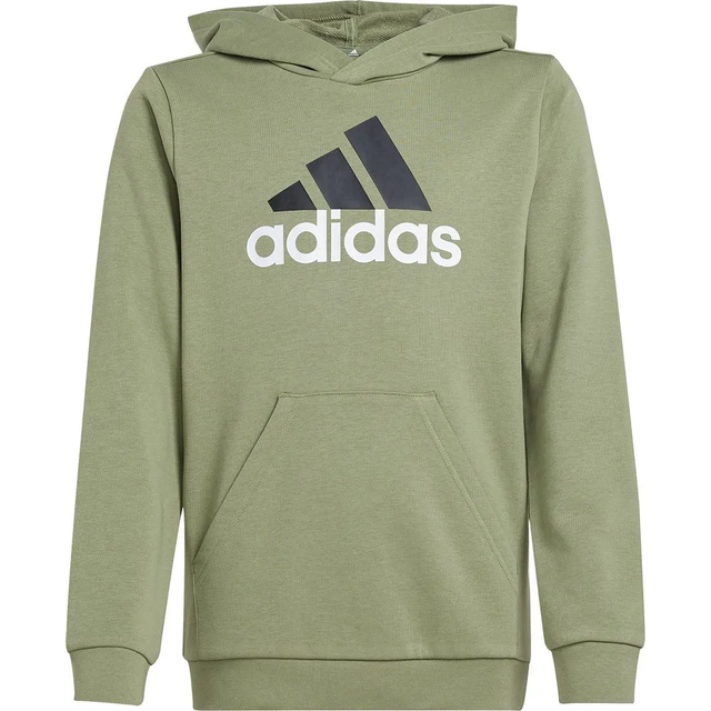 Logo Print Hoodie in Cotton Mix - Green - 15/16Y (159 to 162CM)