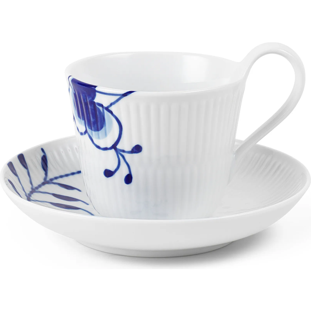 Royal Copenhagen kopp med lågt handtag 25 cm, blå