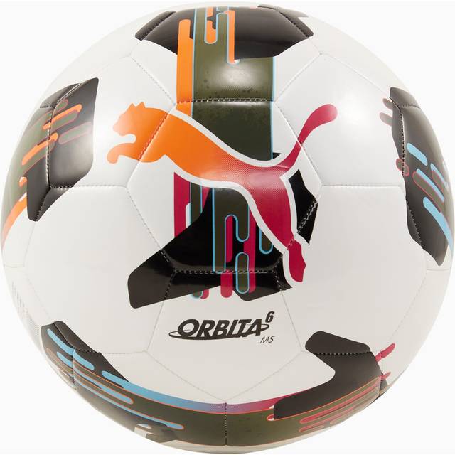 Orbita 6 MS fotboll, PUMA White-multicolor, Unisex, 4