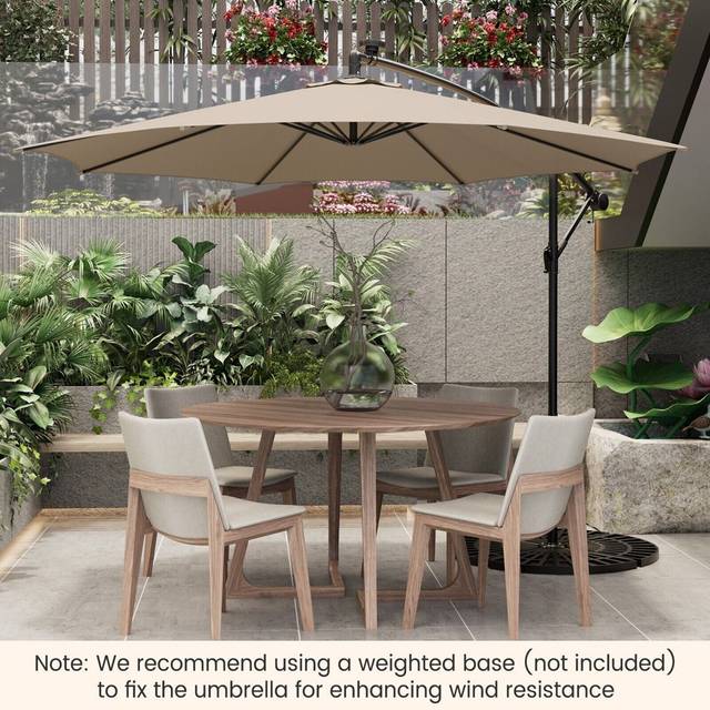 Chanie 119.29 Parasol - Beige (119.29cm W X 119.29cm D)