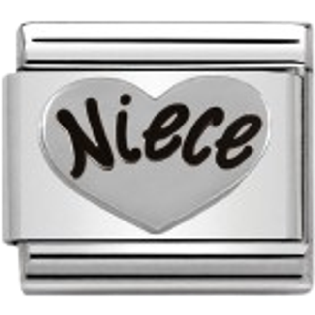 Nomination Classic Silver Niece Heart Friends &amp; Family Charms