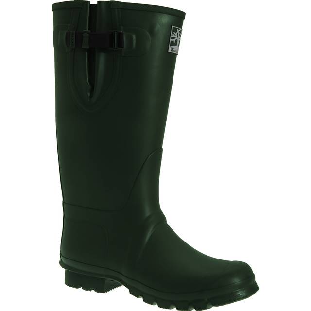 (6 UK, Dark Olive Green) Woodland Unisex Neoprene Gusset Thermal Insulated Wellington Boots