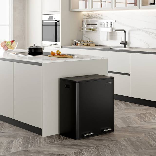 Matte Black Double Bin - 60L