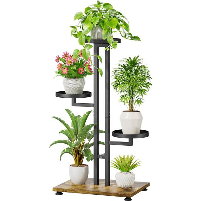 Curtisville Plant Stand - Black (182.88cm H X 101.6cm L X 67.31cm D)
