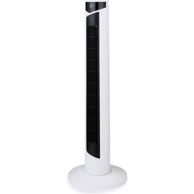 GEEPAS 37&#34; Tower Fan with Remote Control 12H Timer 45W - White (37cm H X 18.5cm W X 14.5cm D)