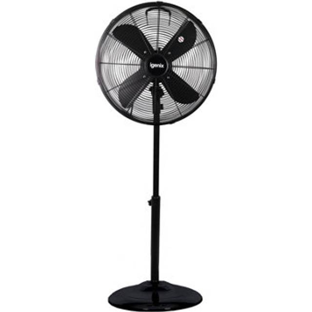 IGENIX DF1660BL 16" Pedastal Fan - Black, Black