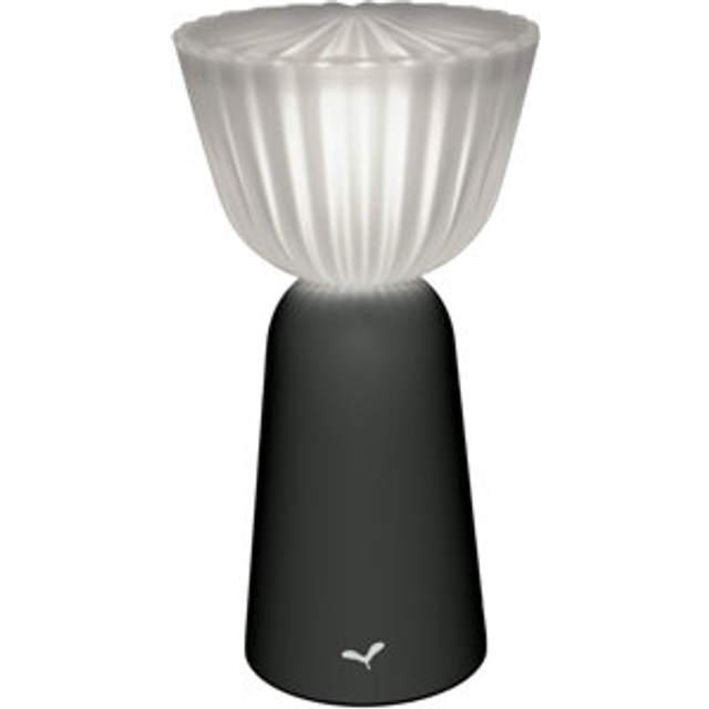 Fermob - Swing LED Rechargeable Lamp - anthrazit/HxØ 20x7,4cm/3W LED/2700K/2200K/35lm/USB magnetic Kabel - anthracite (20.0 x 7.4 x 7.4 x &#8960;7.4cm)