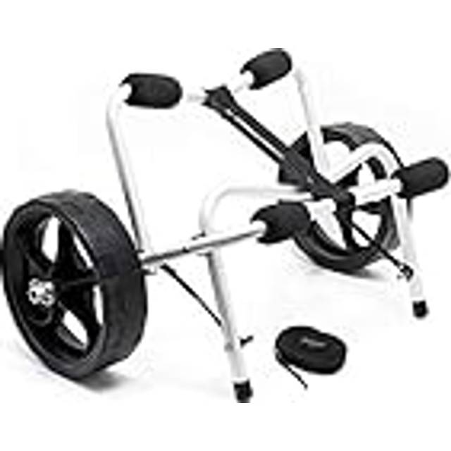 Foldable Aluminium Transport Trolley for Kayaks, Canoes max. 68kg with PU Wheels & Nylon Belt