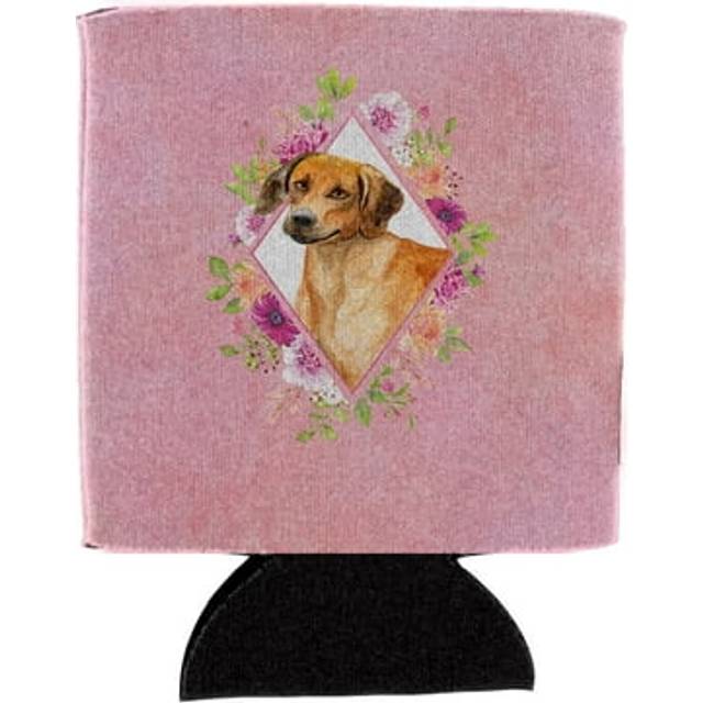 """""Caroline's Treasures CK4175CC Rhodesian Ridgeback Pink Flowers Can or Bottle Hugger cold-beverage-koozies  12 oz  Multicolor"""""