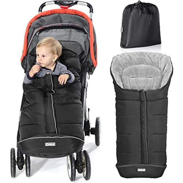 Orzbow Universal Footmuff for Pushchair, Cosy Toes for Baby Buggy Pram Stroller - Waterproof and Windproof Thick Thermo Fleece Pushchair Footmuff with