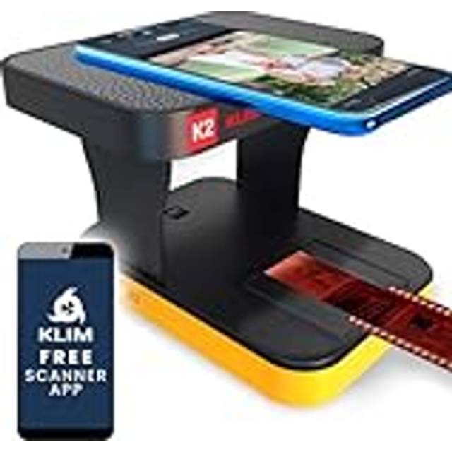 K2 Mobile Film Scanner 35mm + NEW 2023 + Positive & Negative Scanner + Slide Scanner + Photo Scanner + 35mm color Film Developing Kit Essential + Your