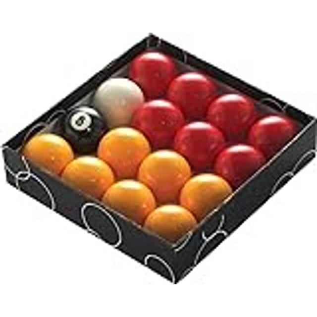 PowerGlide Classic Standard  Red And Yellow Pool Balls 57mm - Boxed