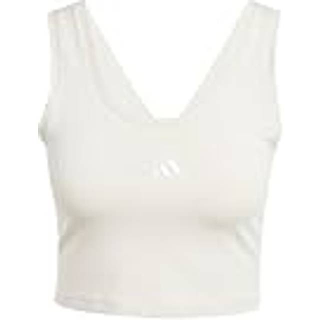 adidas Sportswear Women's Essentials Cotton Tank - Black, Black/White, Size L, Women