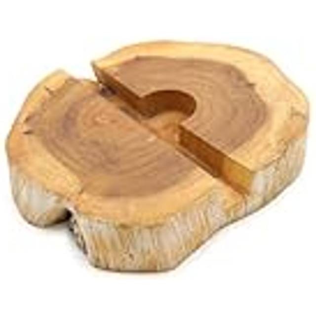 Lrg Gamal Wood Phone Holder - Whitewash
