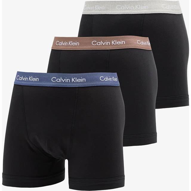 Calvin Klein Cotton Stretch Trunk 3-Pack Black S (S)