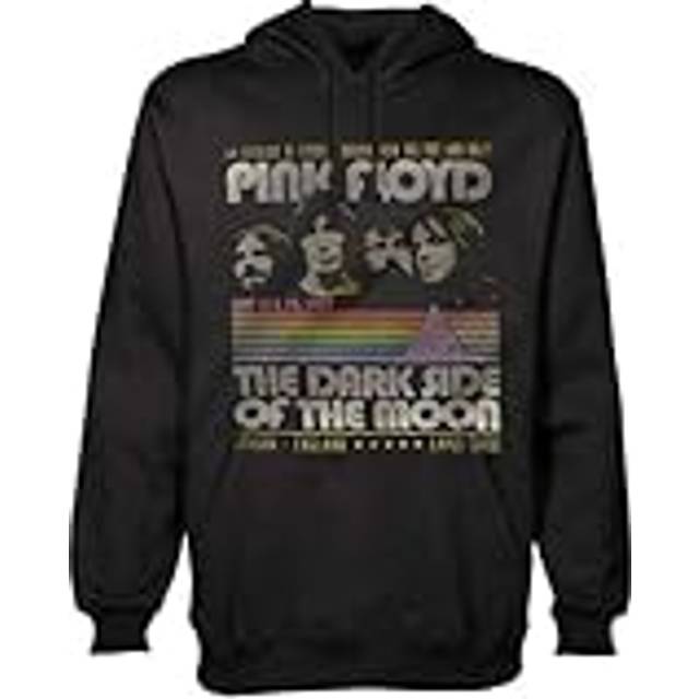 (S, Black) Pink Floyd Retro Stripes Pullover Hoodie