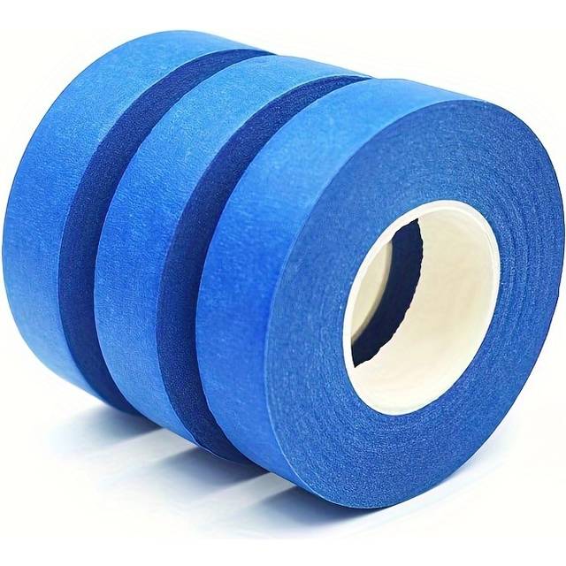 TEMU 3 Rolls Blue Painter's Tape Masking Tape 0.7 Inch X 21.8 Yard, Painting And Decoration Supplies
