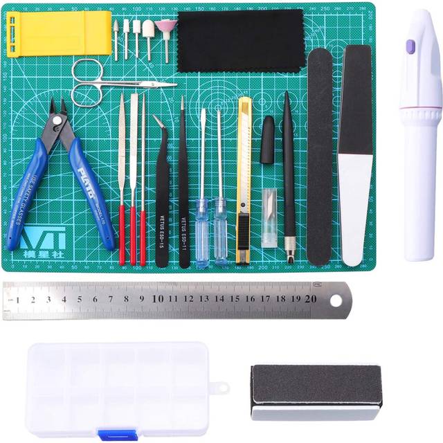 Gundam Model Construction Tools Kit Craft Set 26 Pieces Hobby Model Assemble Building for Repair and Fixing