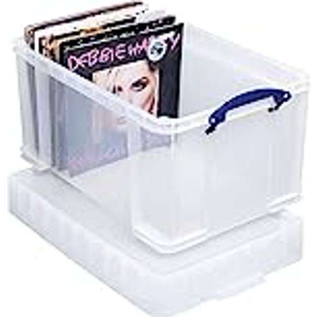 Really Useful Clear Plastic Storage Box 48 Litre XL