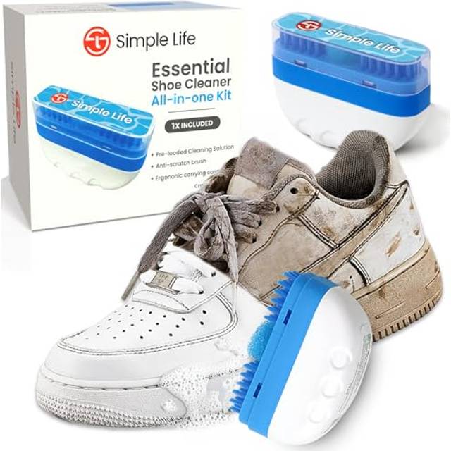 Simple Life All-in-1 Sneaker Cleaner Kit | Sneaker  Tennis & White Shoe Cleaner | Travel Kit (Single Pack)