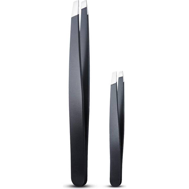 LePinko 2PCS Tweezers Set for Women and Men  Precision Tweezer kit for Ingrown hair  Facial Hairs  Chin Hair  and Splinter Removal  Professional Eyebr