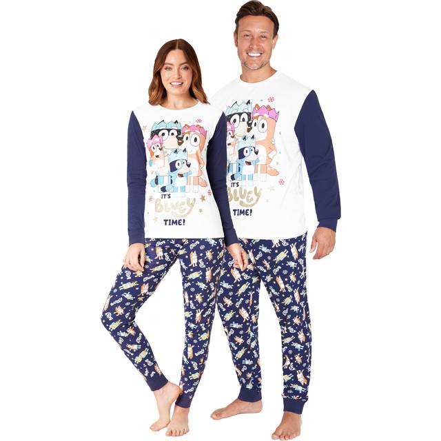 Long Sleeve Pyjama Set - Bottoms And Top - Multi - XXL