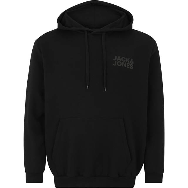 Jack & Jones Corp Logo Hoodie - Black Black - JACK & JONES - Size: 5XL(62)