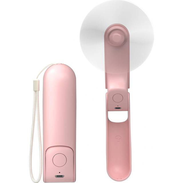 Koonie handheld fan, 3 in 1 foldable usb 2 speed portable desk pink