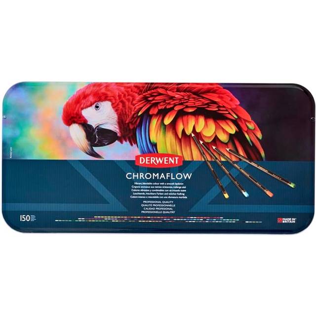 Derwent Chromaflow Artists Colour Pencils 150 Tin Set