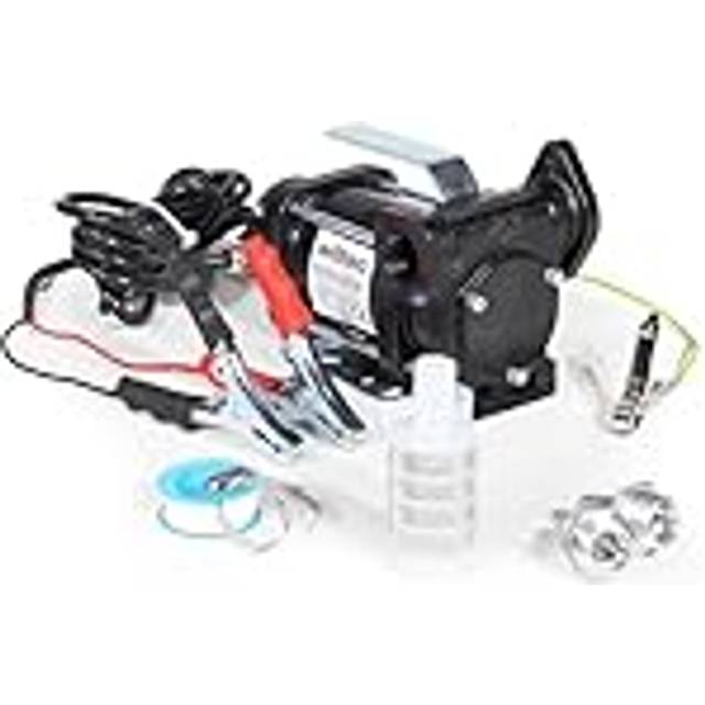 Wiltec Fuel Transfer Pump 12 V DC 180 W Self-Priming Pump for Diesel or Gasoline Petrol Flow Rate 40 l/min Electric