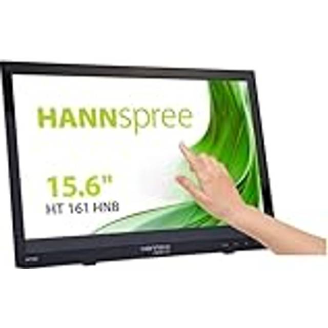 HANNspree HT161HNB 39,6 cm (15,6 tum) multipekskärm WXGA 220cd VGA HDMI högtalare USB VESA lutbar