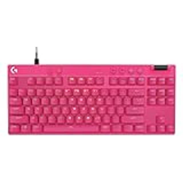 Logitech G PRO X TKL RAPID Gaming-tangentbord in Rosa, Français (Azerty)