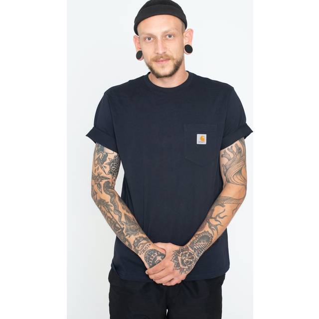 CARHARTT WIP | SHORT SLEEVE T-SHIRT S/S POCKET T-SHIRT | Man | M - blue (M)
