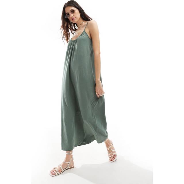 VERO MODA VMMOLLY SS oversize calf klänning NOOS-klänning, svart, S, svart, S