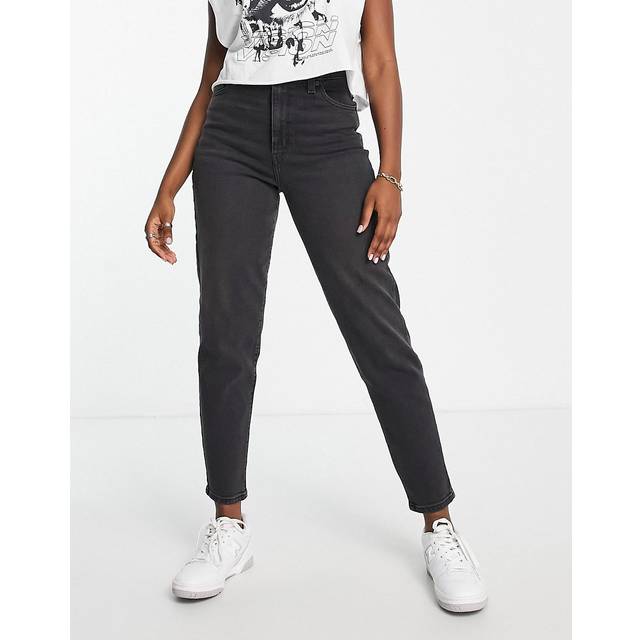 Levi's – Svarta, mamma jeans med hög midja-Svart/a