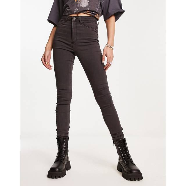 Noisy May Jeans - Callie HW Skinny Jeans - W25L30 to W34L34 - for Women - dark grey - W33L32