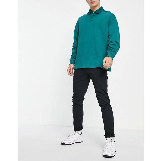 Jack & Jones Intelligence – Svarta chinos med smal passform-Svart/a