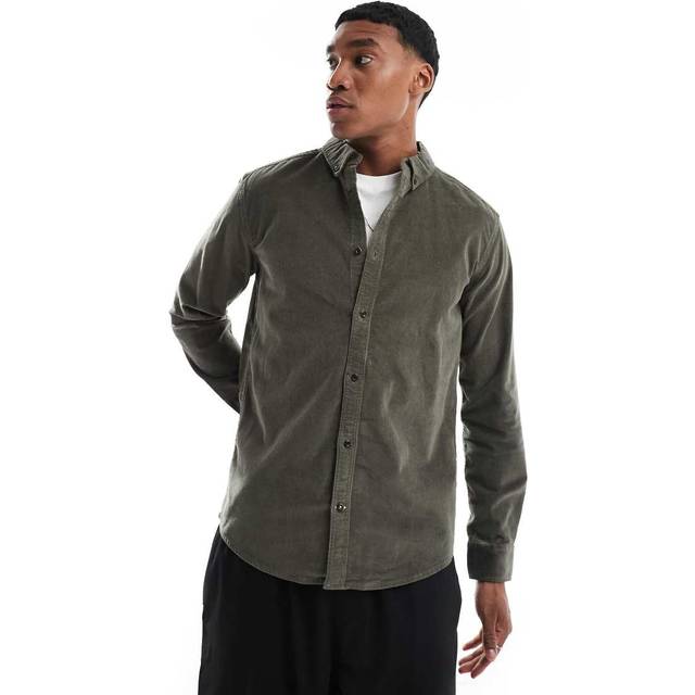 Only & Sons Fløjlsskjorte Koksgrå