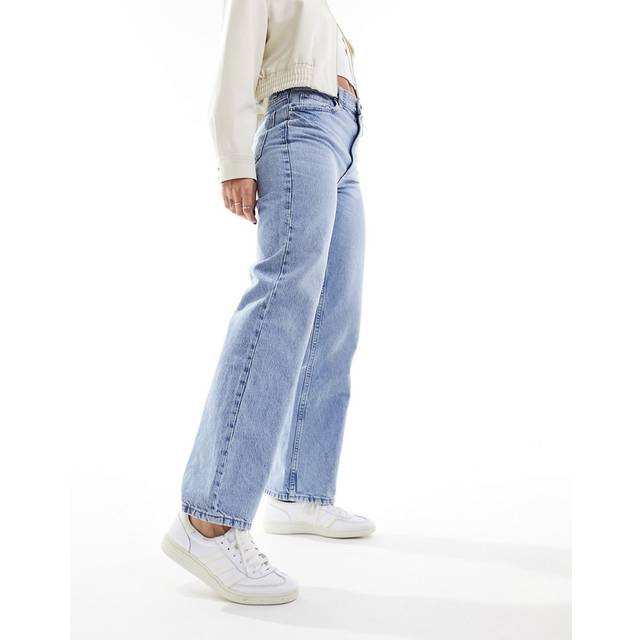 Blue Mid-Rise Straight Jeans (8)