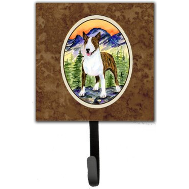 """""Caroline's Treasures SS8167SH4 Bull Terrier Leash Holder or Key Hook  Small  Multicolor"""""